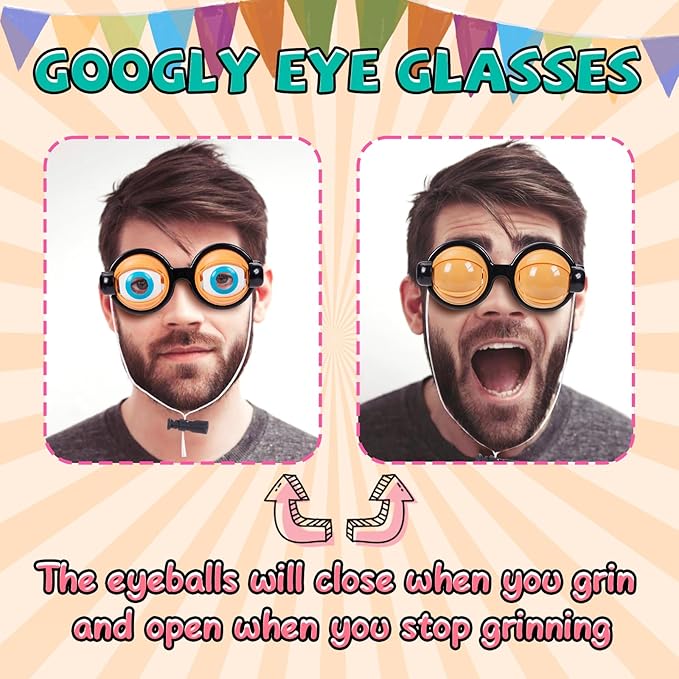 🔥Specjalna oferta świąteczna: 50% zniżki!! 🏆Oferta ograniczona czasowo💥Zabawne okulary do mrugania🥸