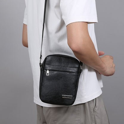 🔥【Compra 1 y llévate 1 gratis】Bolso de hombro de cuero genuino para negocios de moda para hombre