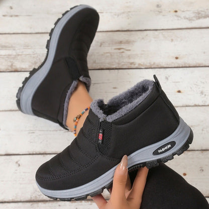 🔥【35–48】 Cizme de iarnă unisex, cu căptușeală pufoasă, călduroase, confortabile și antiderapante, ideale pentru vremea rece