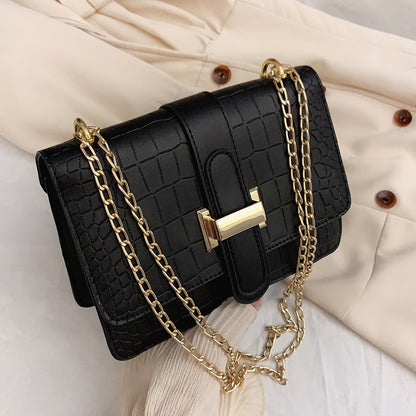 👜Bolso bandolera mujer elegante con cadena y diseño minimalista