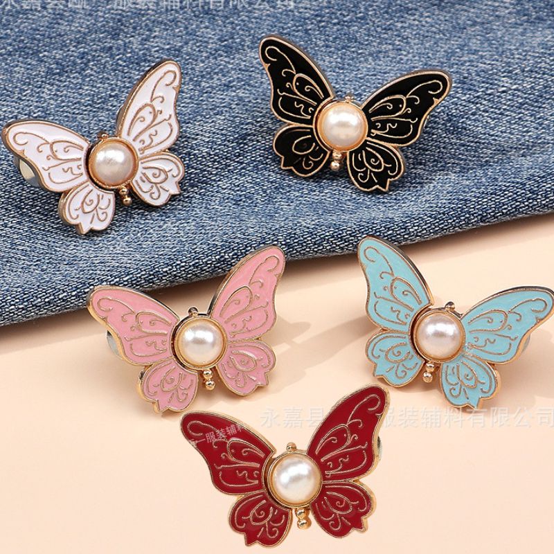 🦋【Compra 5 y llévate 5 gratis】Hebilla de ajuste de cintura extraíble en forma de mariposa✨