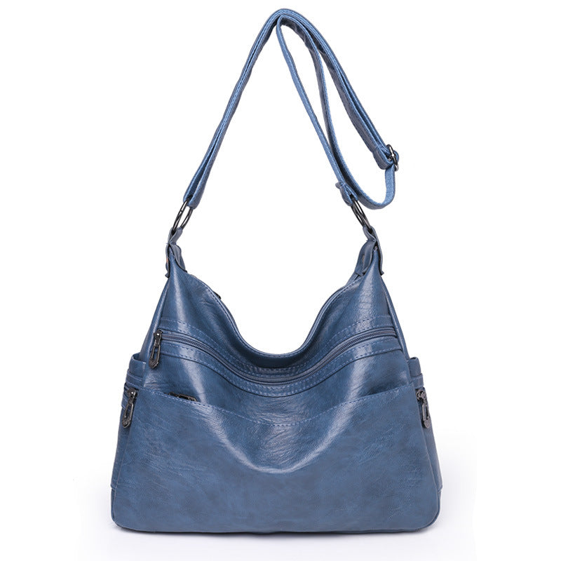 💟👜Geantă de umăr din piele moale la modă nouă