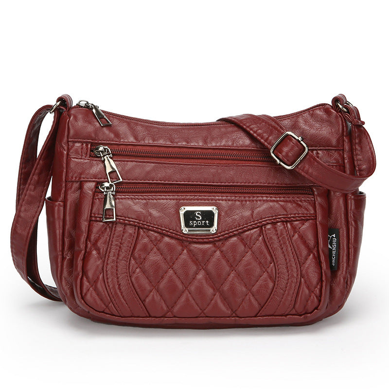 👜【Legnépszerűbb】Nagy keresztpántos válltáska | Sokoldalú és divatos keresztpántos táska