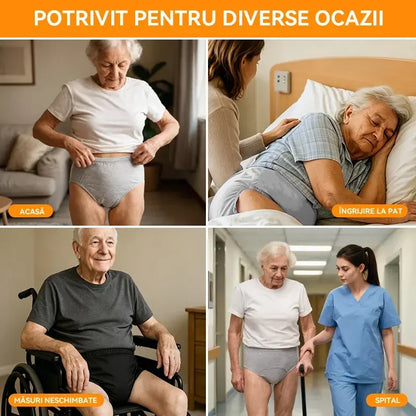 🛡️【Set de 3 Bucăți】Chiloți Absorbanți pentru Incontinență, Mărimi Mari – Protecție Anti-Scurgeri cu Zona Îngroșată