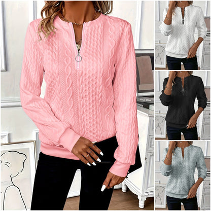 🎀🎀【Nueva oferta】【S-2XL】 Suéter con cremallera para mujer otoño e invierno 2026 nuevo