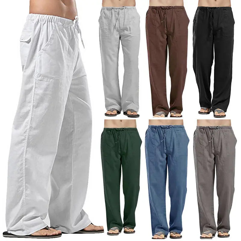 💥👖💖【S-5XL】Pantaloni casual pentru bărbați din bumbac – croială lejeră, material moale și respirabil