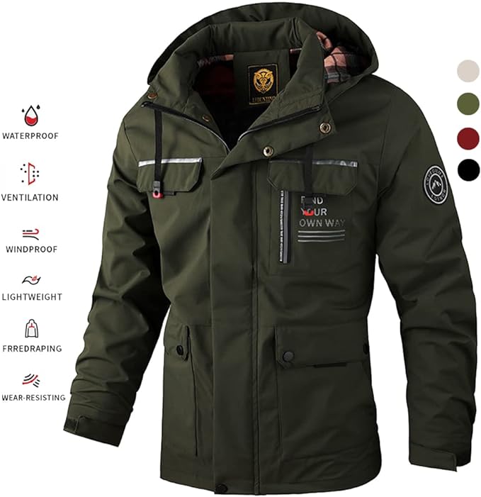 🔥💥 【Vremenski ograničena ponuda】【M-4XL】 2025 Jesenska i zimska nova muška topla vjetrootporna i vodootporna jakna