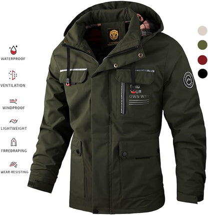 【Wyłączny rabat, tylko dziś】【M-6XL】Nowa ciepła kurtka męska na jesień i zimę, odporna na wiatr i wodę【Polecane】-3883485