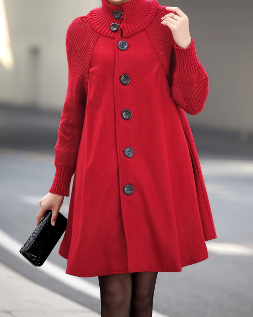 👗【M-5XL】Moden korejski plašč 2025 – jesensko-zimska oversize ženska jakna s plaščem