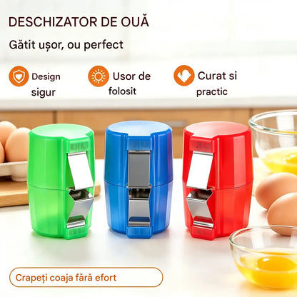 【Set de 3 bucăți la doar 119 lei】🍳 Dispozitiv rapid pentru baterea ouălor: Procesează cantități mari de ouă mai rapid și mai curat 🔥