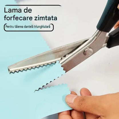 🔥Cumpără 1, primești 1 gratuit✂️ Foarfece profesionale cu dinți zimțați‑foarfece ascuțite cu zimți pentru țesături