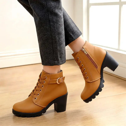 👢【35-42】Un articol esențial pentru toamnă-iarnă: Cizme elegante cu toc pentru femei – o combinație de stil și confort, ideale pentru a fi purtate cu ușurință întreaga zi!