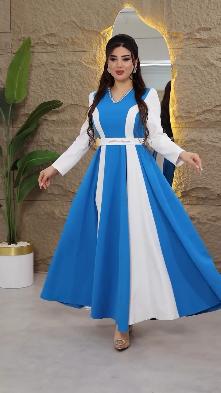 🔥🔥【S-5XL】【40-120kg】🥰 👗Nowa modna sukienka na jesień i zimę 2025 z dużym nadrukiem