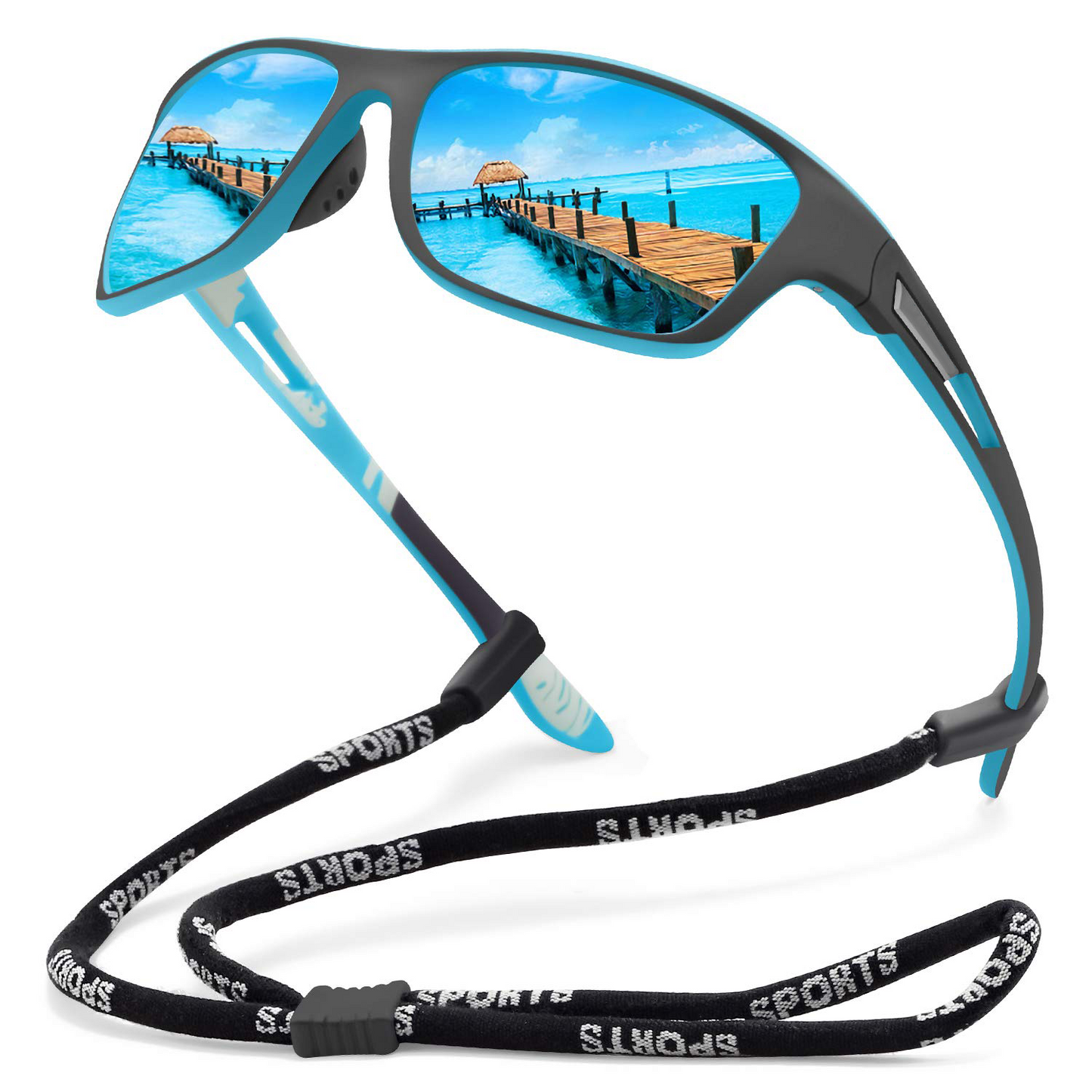 🚵‍♂️😎 【Cumpără 1 Primești 1 Gratuit】🕶⚡ Ochelari de soare sport pentru bărbați, polarizați, cu lentile oglindite, moderni și rezistenți la praf, ideali pentru ciclism în aer liber