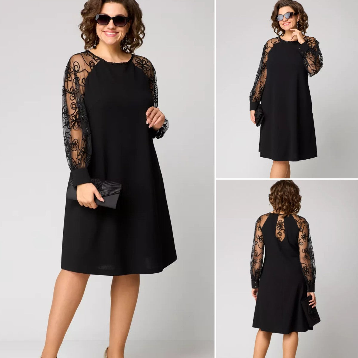 💖💖【S-5XL】🍁🍂Elegancka sukienka jesienno-zimowa w nowym stylu-3880390