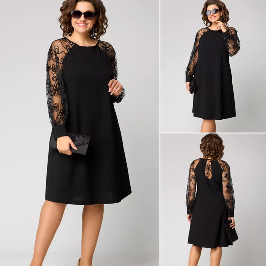 💖💖【S-5XL】🍁🍂Elegancka sukienka jesienno-zimowa w nowym stylu-3880390