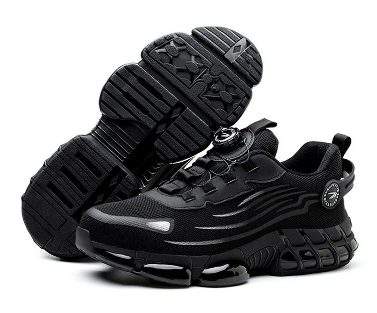 🔥Las botas de seguridad para hombre, aptas para uso diario, son resistentes a los impactos y a las perforaciones, y cuentan con puntera de acero.