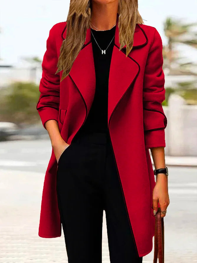 💖🔥【50% popust】[M-4XL] Jesen i zima 2025. nova dvostrana ženska jakna srednje dužine od kašmira