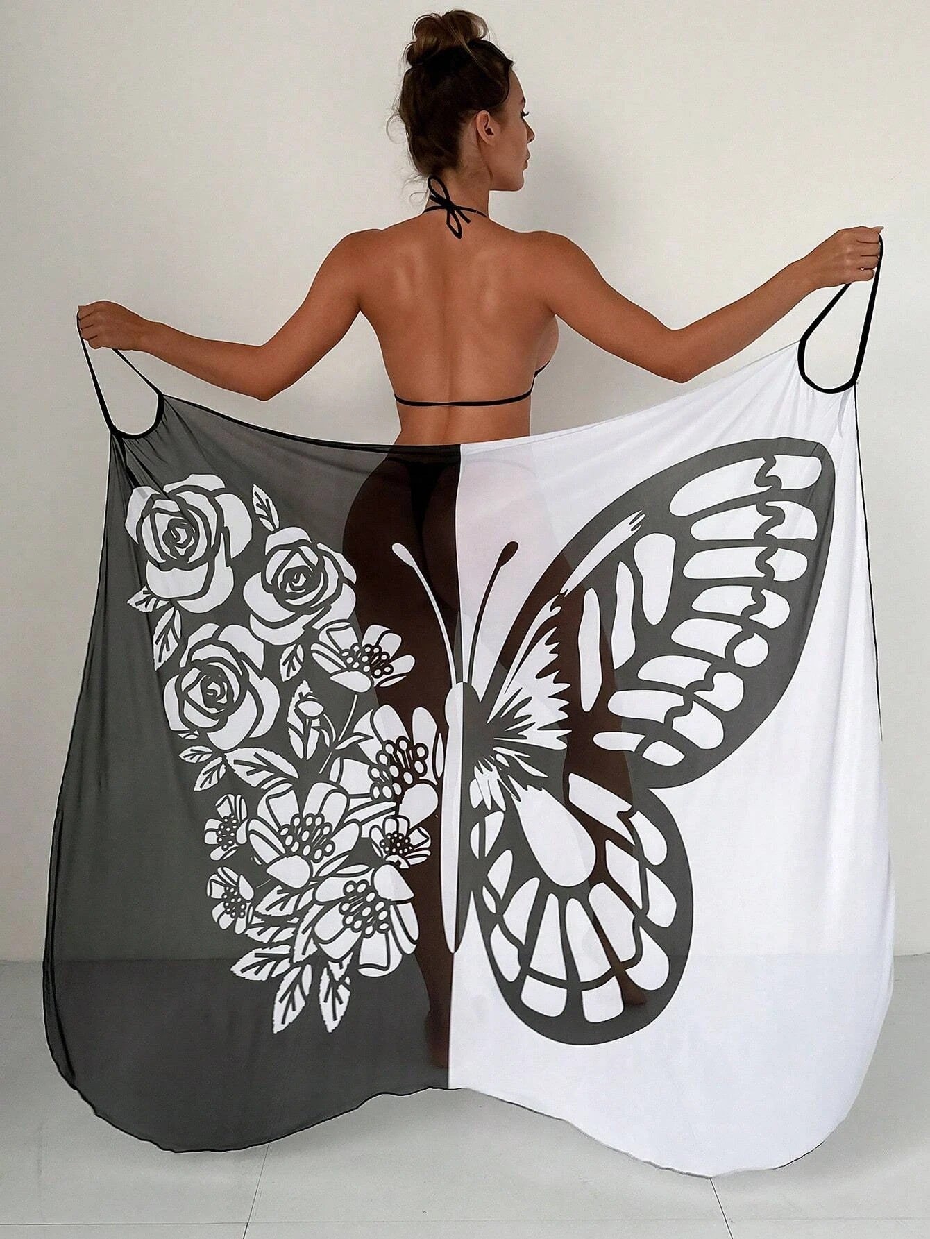 ✨【Nuevo producto con descuento】🦋🦋Nuevo kimono de gasa para mujer con estampado de mariposas ideal para playa 2026
