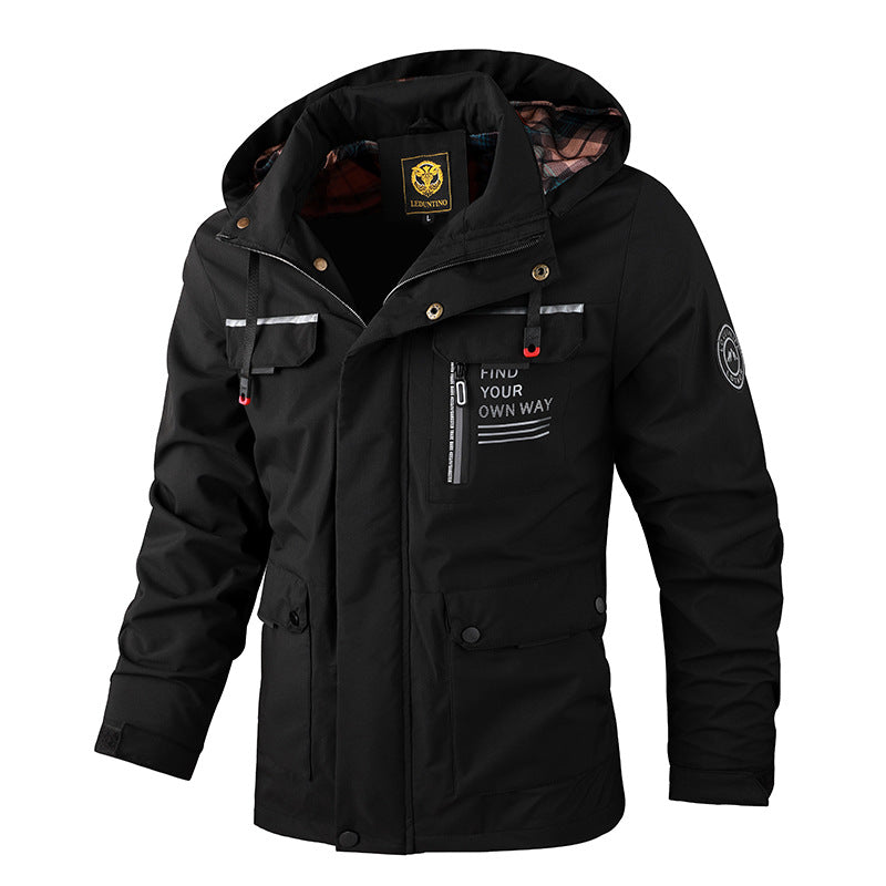 🔥🔥【Gorąca wyprzedaż】【M-6XL】Nowa ciepła kurtka męska na jesień i zimę, odporna na wiatr i wodę【Polecane】