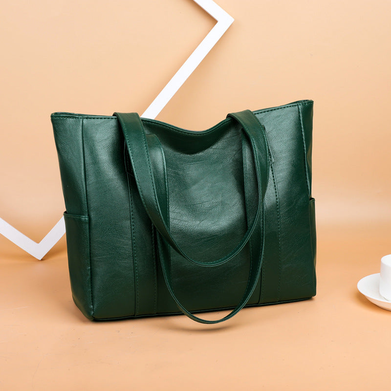 ✨👜【Gorąca wyprzedaż🔥】【Duża pojemność】Damska torba na ramię wykonana z miękkiej skóry, nowość w 2025 roku.