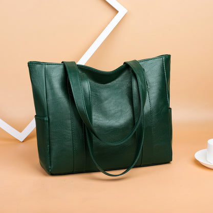 👜 Geantă de umăr din piele moale pentru femei la modă✨ Capacitate mare casuală✨