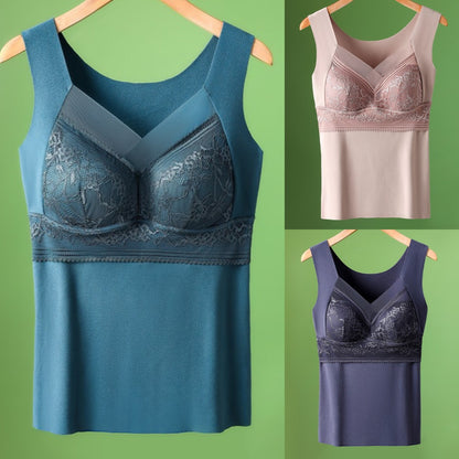 🔥【Set de 3】❤️【Pentru 40–100 kg】Sutien din dantelă pentru femei (toamnă/iarnă) – design elegant la spate, susținere confortabilă și croială care modelează silueta.