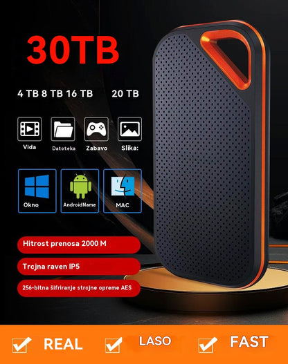 💥【32TB】Disco duro portátil de alta velocidad y gran capacidad