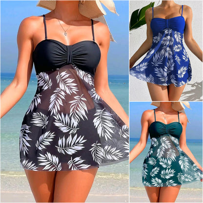 👙【Dobra jakość i niska cena】Set de costume de baie cu imprimeu de plasă nou 2025-4008956