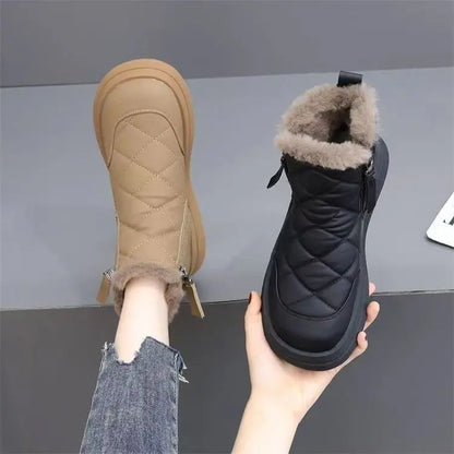 👢【35-41】Stil nou pentru toamnă și iarnă cizme scurte impermeabile, anti-alunecare, calde și la modă, cu talpă moale
