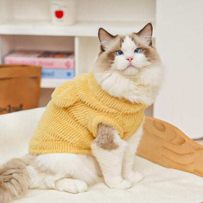 🧸【Kup 1, a drugi dostaniesz gratis】【0,5–10 kg】 Ciepła kurtka dla psa i kota – miękka i urocza, z małymi uszami