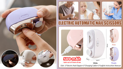 💅✨Elektryczny obcinacz do paznokci – bezpieczny dla seniorów i dzieci, automatyczny trymer z funkcją piłowania
