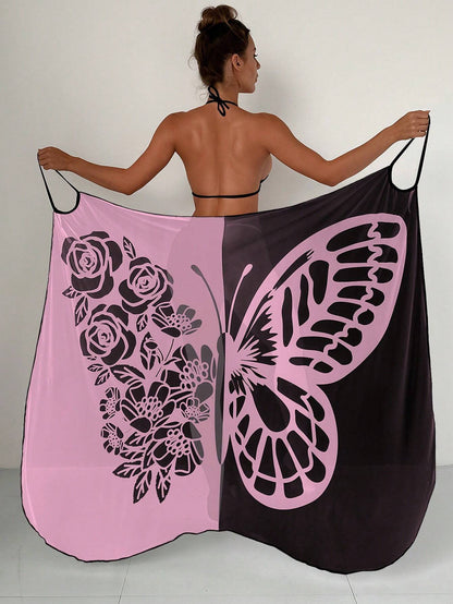 ✨【Nuevo producto con descuento】🦋🦋Nuevo kimono de gasa para mujer con estampado de mariposas ideal para playa 2026