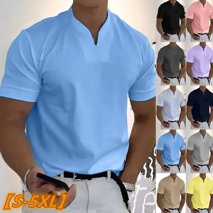 💥Ofertă limitată în timp💥🔥【S-5XL】🔥2026 Cămașă de vară pentru bărbați cu mânecă scurtă din bumbac elastic👕