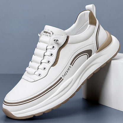 【39-45】Pantofi sport din piele rezistentă la apă și murdărie, cu talpă moale pentru confort maxim