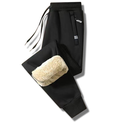 【M–5XL】Pantaloni de trening de iarnă pentru bărbați, model 2026, cu căptușeală groasă tip Sherpa – călduroși și confortabili (40–100 kg)