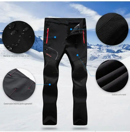 🏃‍♂️【S–5XL】Pantaloni pentru bărbați – Noua colecție toamnă-iarnă pentru activități în aer liber – Călduroși, cu căptușeală din fleece, impermeabili și rezistenți la vânt
