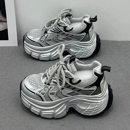 【35-40】Premium, oddychające buty na grubej podeszwie, wygodne i zwiększające wzrost