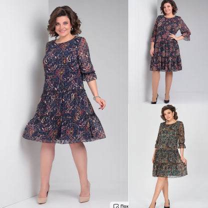 👗【🥇Най-продавани】💥👗【S-5XL】Нова пролетна рокля с щампа 2026