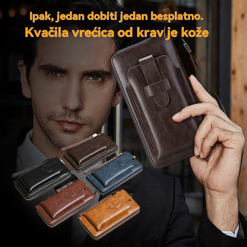 💼【🔥Vruća rasprodaja】Novi ručno izrađeni višenamjenski muški novčanik od prave kože