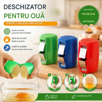 【Set de 3 bucăți la doar 119 lei】🍳 Dispozitiv rapid pentru baterea ouălor: Procesează cantități mari de ouă mai rapid și mai curat 🔥
