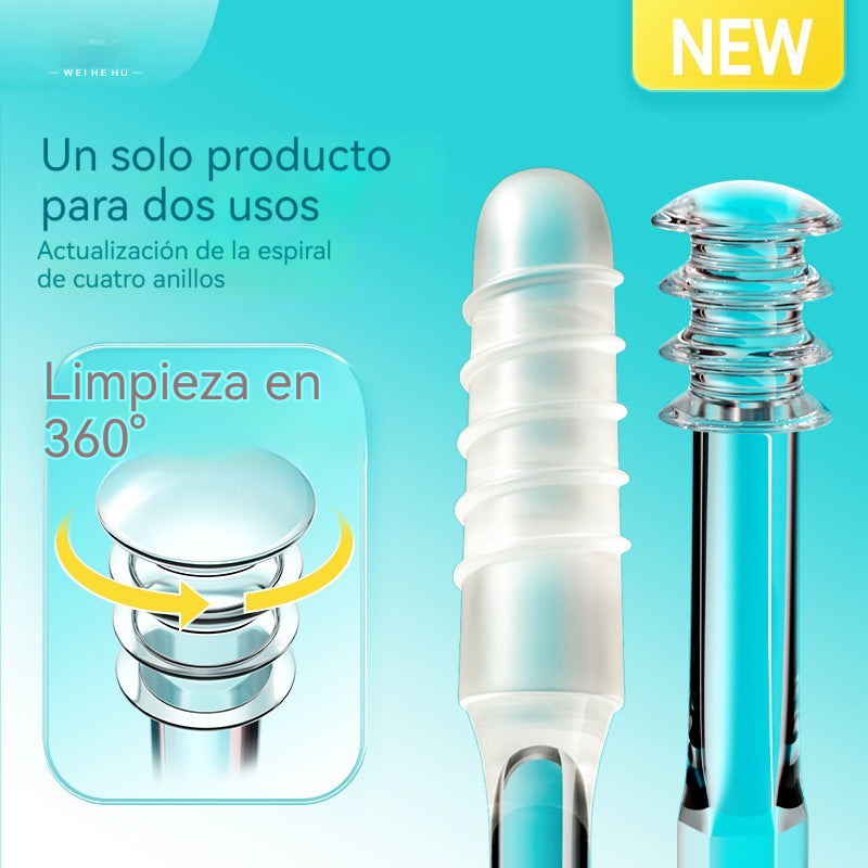 👂✨【Eliminación de cerumen altamente efectiva】Nuevo palito de limpieza de oídos de doble cabeza especialmente diseñado