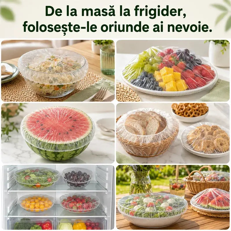🔥(300 bucăți) Doar 139 lei🍽️Folie de plastic extra‑mare, groasă, antibacteriană, adecvată pentru alimente