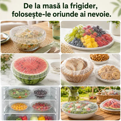 🔥(300 bucăți) Doar 139 lei🍽️Folie de plastic extra‑mare, groasă, antibacteriană, adecvată pentru alimente