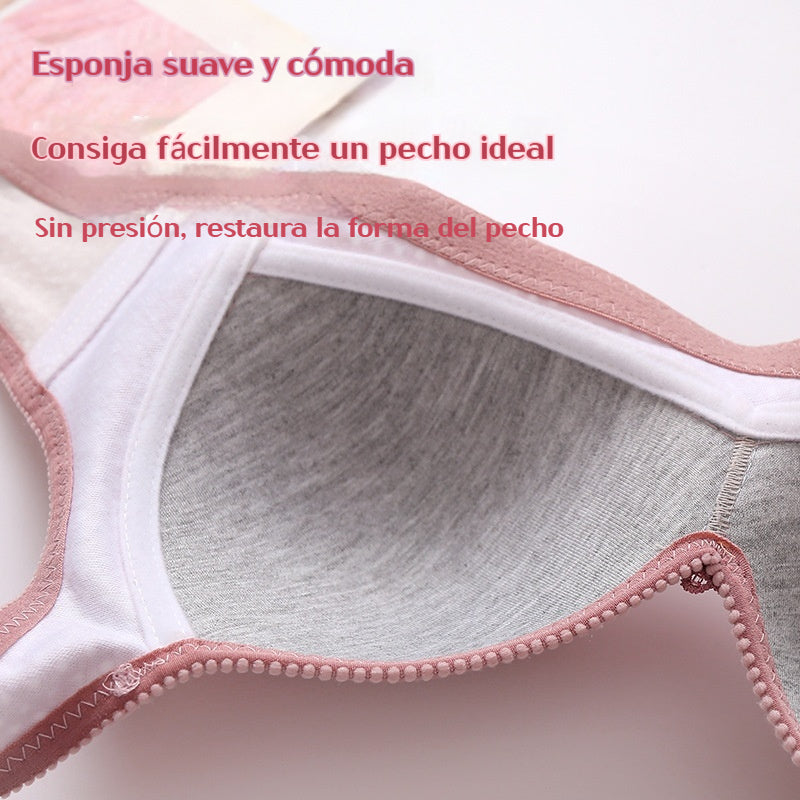 👙【Compra 1 y llévate 1 gratis】🔥【50-90KG】Sujetador sin aros mujer talla grande con copa ligera y cierre trasero ajustable