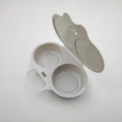🍳 Formă pentru ouă la abur/prăjite, de calitate alimentară, pentru cuptorul cu microunde [Cumpără una și primești una gratis – primești 2 bucăți] | Un mic dejun sănătos și fără ulei, gata în câteva minute 🥪