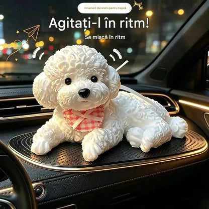 🐶✨Ornament auto în formă de pudel: cea mai adorabilă îmbunătățire pentru bordul mașinii