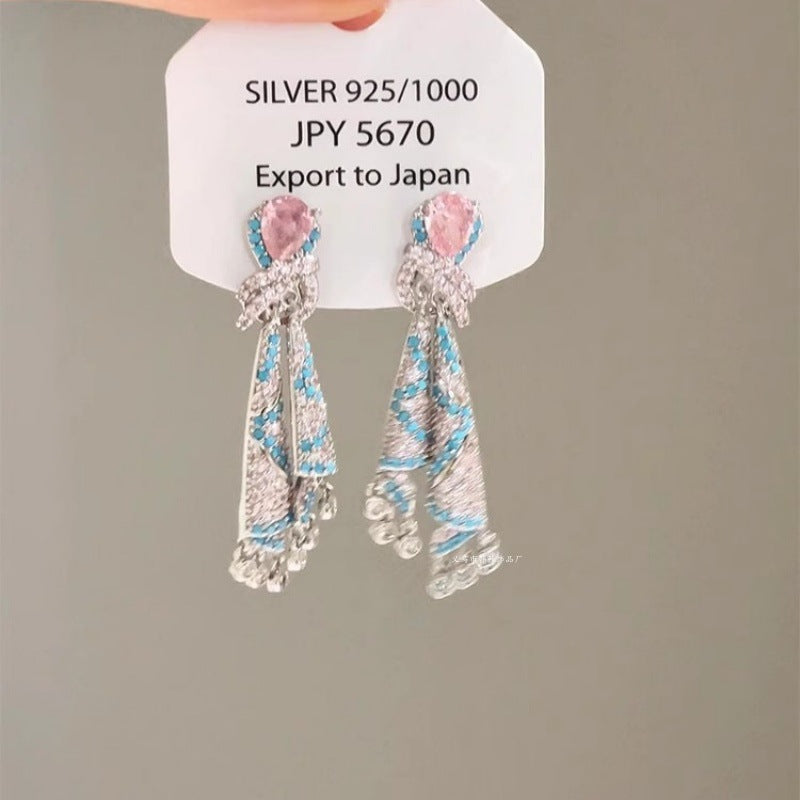 【Compre uno y llévese otro gratis】 😍especial💎 Pendientes de raso vintage