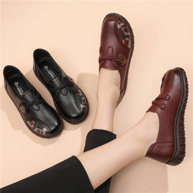 🎉🎉【35-41】2026 Nuevos zapatos planos de piel para mujer.