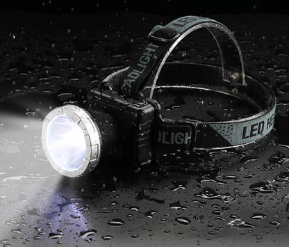 🔥🔥Lanternă Frontală Ultra-Luminoasă – 12h Autonomie, Ușoară și Impermeabilă